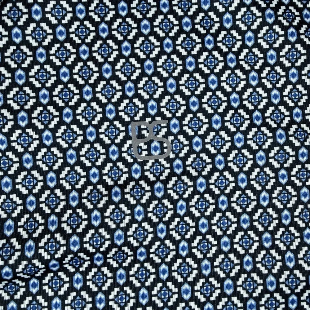 Panhandle Slim Polo Shirt Men's XXL Blue Geometric Short Sleeve Performance Golf